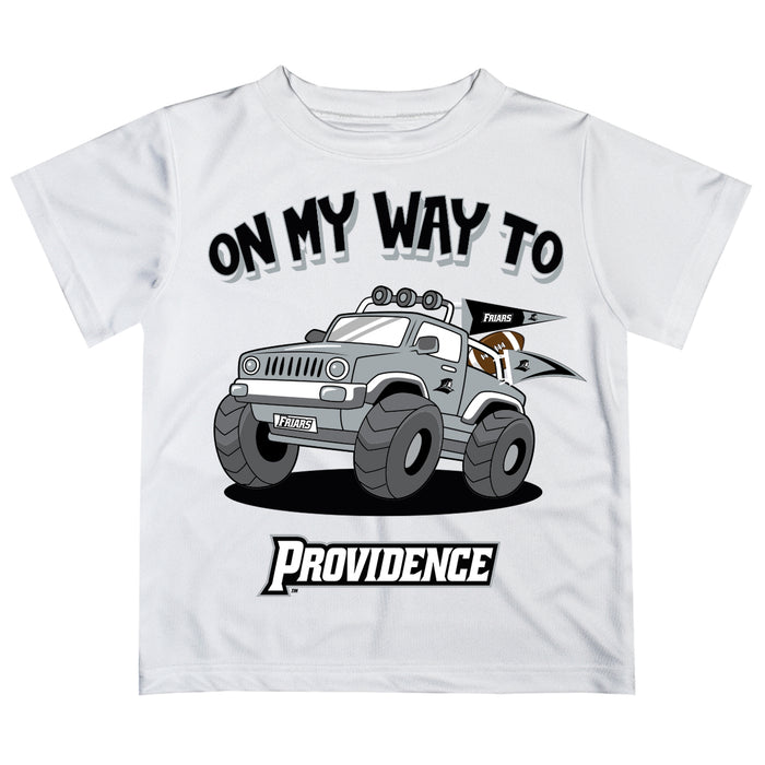 Providence Friars Vive La Fete Monster Truck Boys Game Day White Short Sleeve Tee