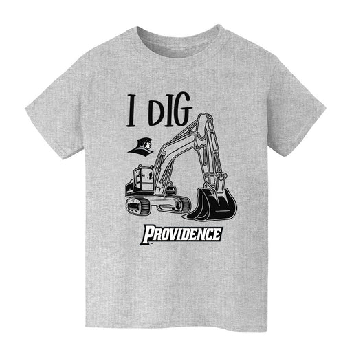 Providence Friars Vive La Fete Excavator Heather Grey Cotton Short Sleeve Tee