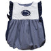 Penn State Nittany Lions Embroidered Navy Gingham Girls Bubble