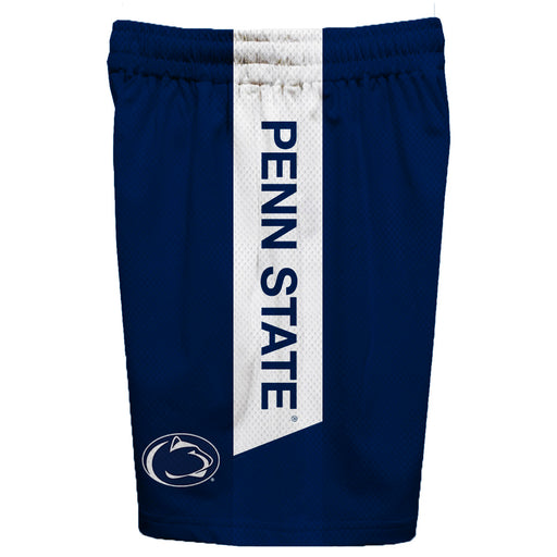 Penn State Nittany Lions Vive La Fete Game Day Navy Stripes Boys Solid White Athletic Mesh Short - Vive La Fête - Online Apparel Store