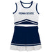 Penn State Nittany Lions Vive La Fete Game Day White and Navy Sleeveless Chearleader Set