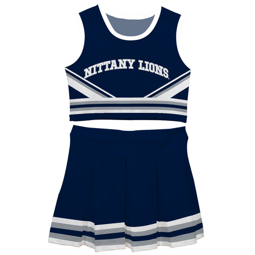 Penn State Nittany Lions Vive La Fete Game Day Navy Sleeveless Chearleader Set