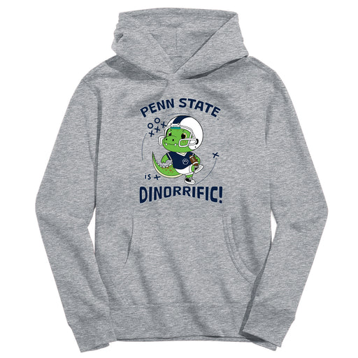 Penn State Nittany Lions Dinorrific Heather Grey Cotton Youth Hoodie