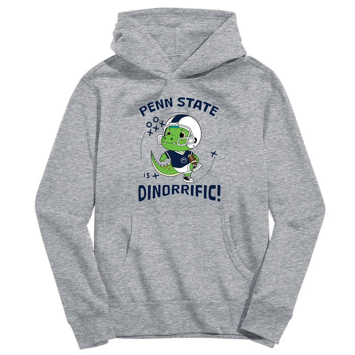 Penn State Nittany Lions Dinorrific Heather Grey Cotton Youth Hoodie