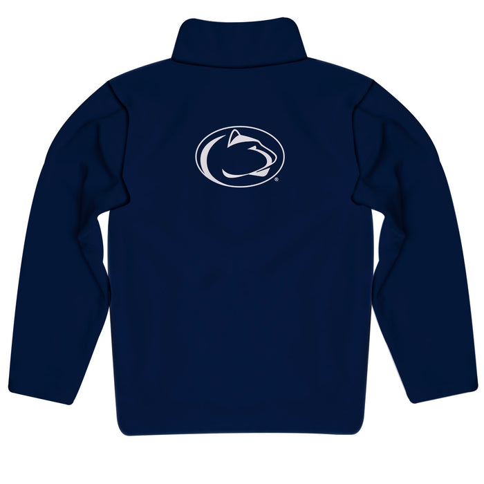 Penn State Nittany Lions Vive La Fete Game Day Solid Navy Quarter Zip Pullover Sleeves - Vive La Fête - Online Apparel Store