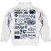 Penn State Nittany Lions Hand Sketched Vive La Fete Impressions Artwork White Boys Quarter Zip Pullover V1 - Vive La Fête - Online Apparel Store
