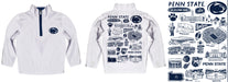 Penn State Nittany Lions Hand Sketched Vive La Fete Impressions Artwork White Boys Quarter Zip Pullover V1 - Vive La Fête - Online Apparel Store