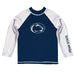 Penn State Nittany Lions Vive La Fete Logo Navy Long Sleeve Raglan Rashguard