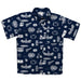 Penn State Nittany Lions Short Sleeve Button Down All Over Navy Shirt