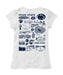 Penn State Nittany Lions Hand Sketched Vive La Fete Impressions Artwork White Girls Cotton Short Sleeve Tee - Vive La Fête - Online Apparel Store