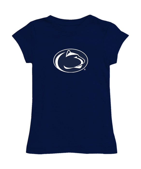 Penn State Nittany Lions Girl´s Fitted Cotton T-shirt Navy
