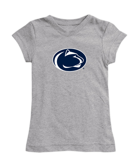 Penn State Nittany Lions Girl´s Fitted Cotton T-shirt Grey