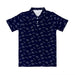 Penn State Nittany Lions Repeat Print Vive La Fete Boys Navy Short Sleeve Polo Shirt