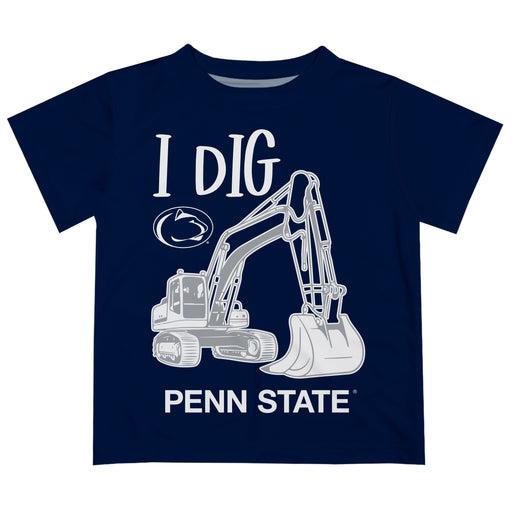 Penn State Nittany Lions Vive La Fete Excavator Boys Game Day Navy Short Sleeve Tee