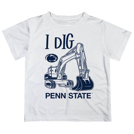 Penn State Nittany Lions Vive La Fete Excavator Boys Game Day White Short Sleeve Tee