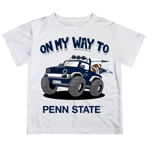 Penn State Nittany Lions Vive La Fete Monster Truck Boys Game Day White Short Sleeve Tee