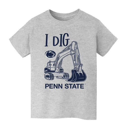 Penn State Nittany Lions Vive La Fete Excavator Heather Grey Cotton Short Sleeve Tee