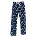 Penn State Nittany Lions Repeat Print Hand Sketched Vive La Fete Impressions Artwork Womens  Navy  Lounge Pants