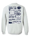 Penn State Nittany Lions Hand Sketched Artwork Navy Crewneck Sweatshirt for Women - Vive La Fête - Online Apparel Store