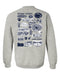 Penn State Nittany Lions Hand Sketched Artwork Navy Crewneck Sweatshirt for Women - Vive La Fête - Online Apparel Store