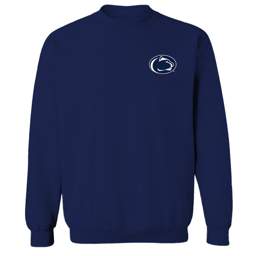Penn State Nittany Lions Hand Sketched Vive La Fete Impressions Artwork Navy Crew Neck Sweatshirt for Women