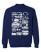 Penn State Nittany Lions Vive La Fete Impressions Navy Cotton Crewneck Sweatshirt for Women