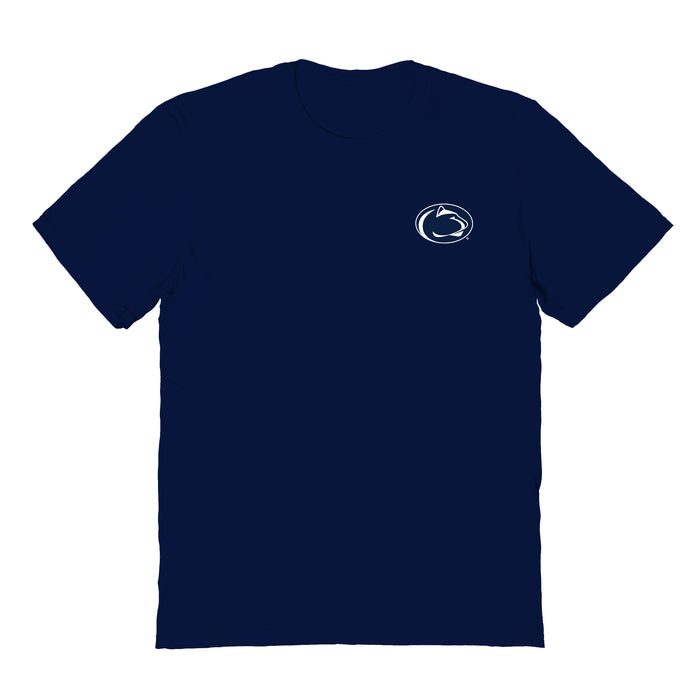 Penn State Nittany Lions Vive La Fete Impressions Artwork Navy Womens Cotton Tshirt