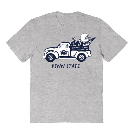 Penn State Nittany Lions Hand Sketched Vive La Fete Impressions Truck Grey T-shirt for Women