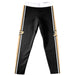 Purdue University Boilermakers Vive La Fete Girls Game Day Black with Black Stripes Leggings Tights