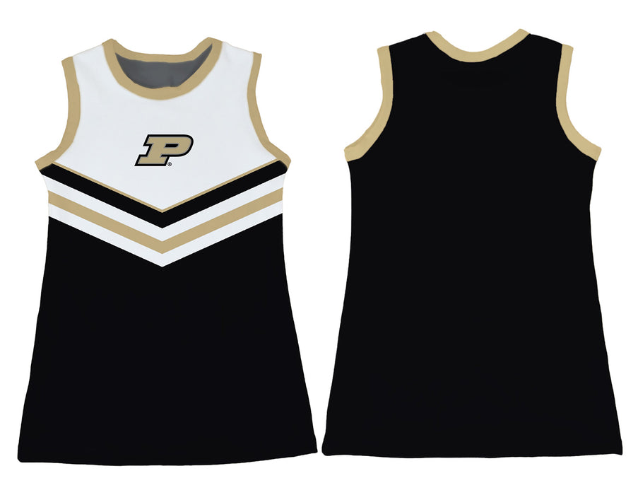 Purdue University Boilermakers Sleeveless Cheerleader A Line Dress White and Black - Vive La Fête - Online Apparel Store