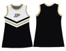 Purdue University Boilermakers Sleeveless Cheerleader A Line Dress White and Black - Vive La Fête - Online Apparel Store