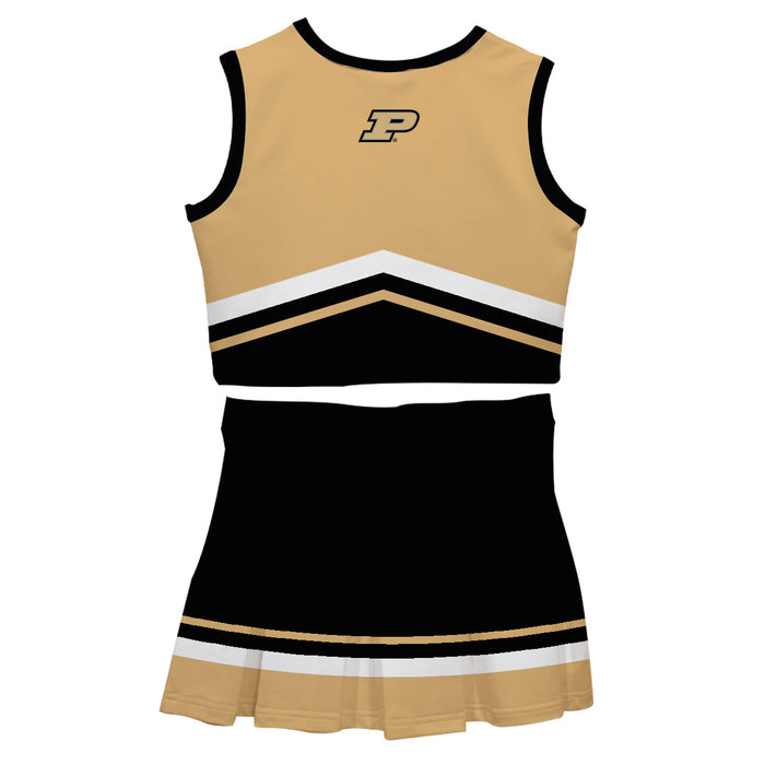 Purdue University Boilermakers Vive La Fete Game Day Gold and Black Sleeveless Chearleader Set - Vive La Fête - Online Apparel Store
