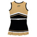 Purdue University Boilermakers Vive La Fete Game Day Gold and Black Sleeveless Chearleader Set - Vive La Fête - Online Apparel Store