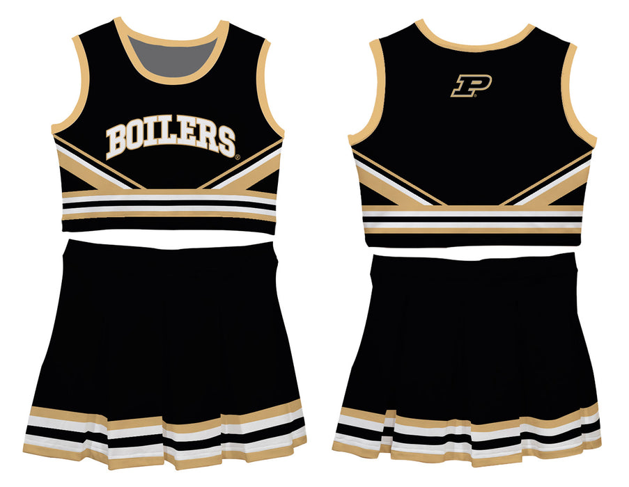 Purdue University Boilermakers Vive La Fete Game Day Black Sleeveless Chearleader Set - Vive La Fête - Online Apparel Store