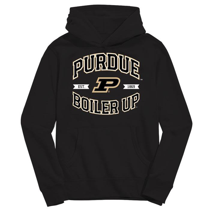 Purdue University Boilermakers Vive La Fete Black Cotton Youth Hoodie