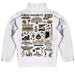 Purdue University Boilermakers Hand Sketched Vive La Fete Impressions Artwork White Boys Quarter Zip Pullover V1 - Vive La Fête - Online Apparel Store