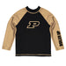 Purdue University Boilermakers Vive La Fete Logo Black Long Sleeve Raglan Rashguard