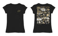 Purdue University Boilermakers Hand Sketched Vive La Fete Impressions Artwork Black Girls Cotton Short Sleeve Tee - Vive La Fête - Online Apparel Store
