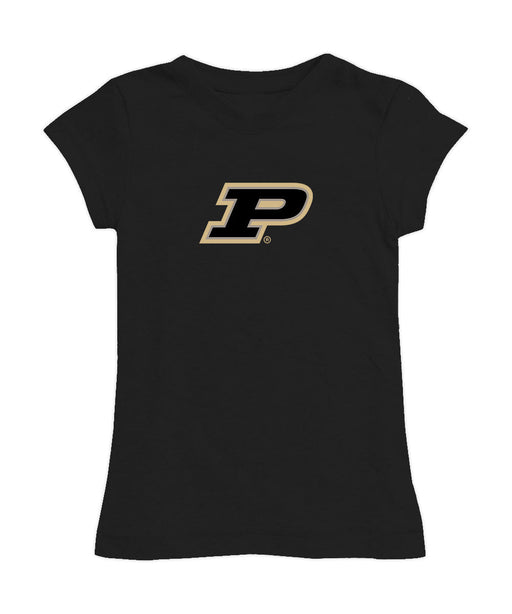 Purdue Boilermakers Girl´s Fitted Cotton T-shirt Black