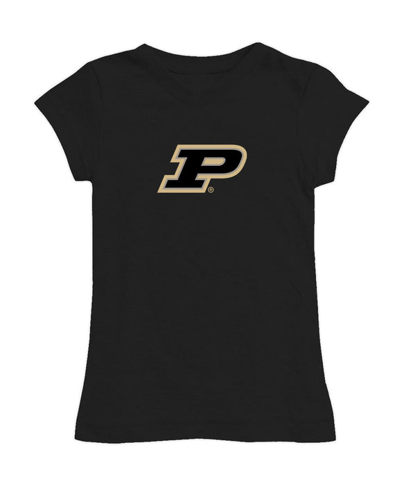 Purdue Boilermakers Girl´s Fitted Cotton T-shirt Black