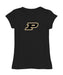 Purdue Boilermakers Girl´s Fitted Cotton T-shirt Black