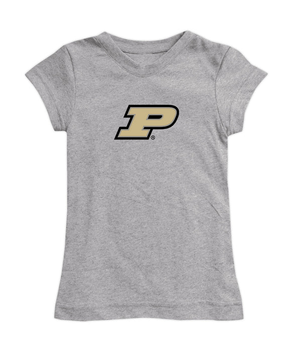 Purdue Boilermakers Girl´s Fitted Cotton T-shirt Grey
