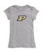 Purdue Boilermakers Girl´s Fitted Cotton T-shirt Grey