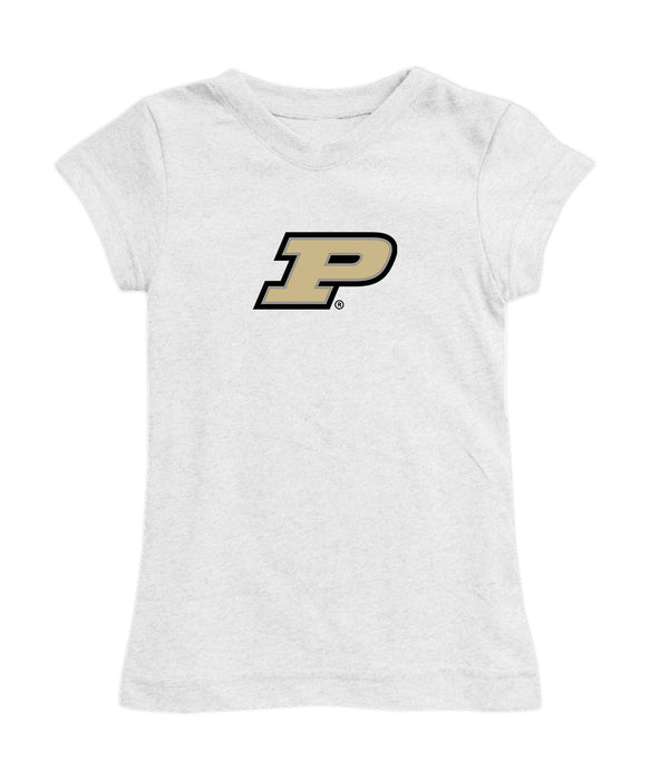 Purdue Boilermakers Girl´s Fitted Cotton T-shirt White