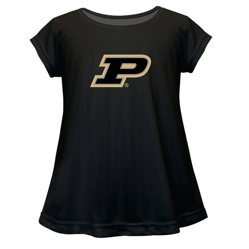 Purdue Boilermakers Short Sleeve Youth Cotton Top Black