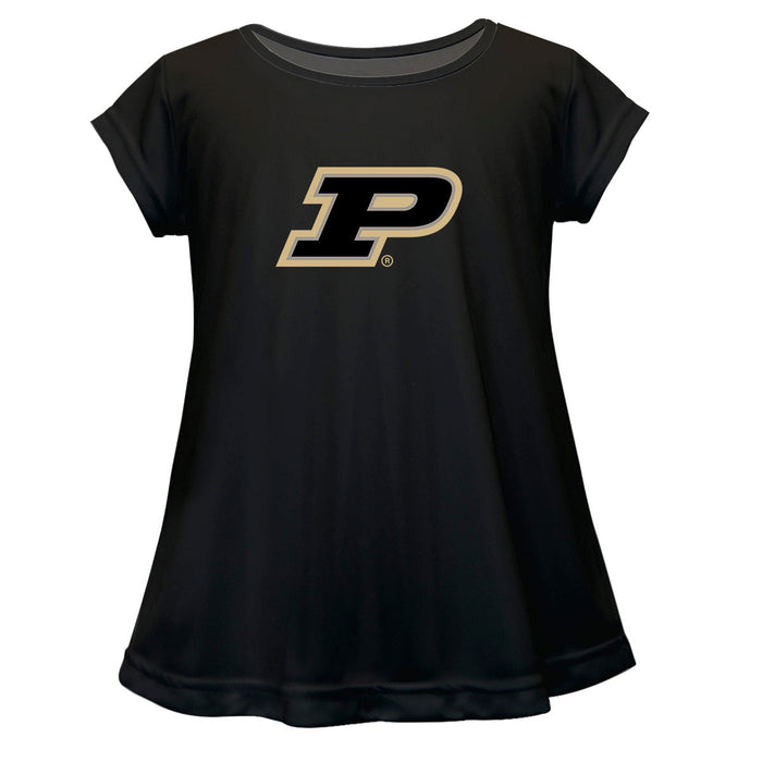 Purdue Boilermakers Short Sleeve Youth Cotton Top Black