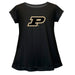 Purdue Boilermakers Short Sleeve Youth Cotton Top Black