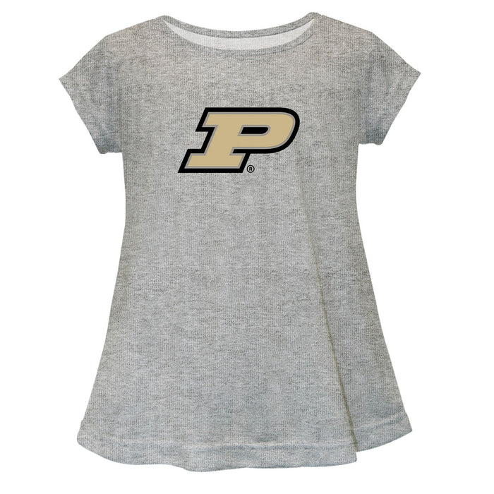 Purdue Boilermakers Short Sleeve Youth Cotton Top Grey
