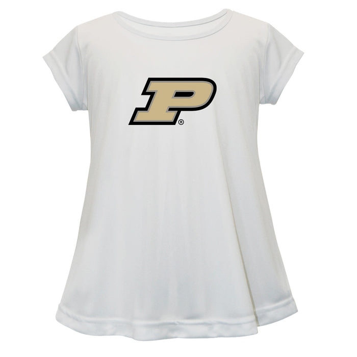 Purdue Boilermakers Short Sleeve Youth Cotton Top White