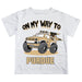 Purdue University Boilermakers Vive La Fete Monster Truck Boys Game Day White Short Sleeve Tee